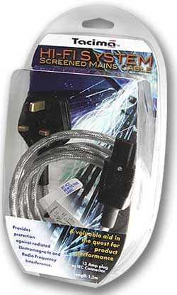Tacima SC5689 13a plug to IEC connector
                    with 1.5m RFI Double Screened Mains Cable